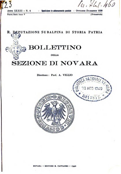 Bollettino della Sezione di Novara