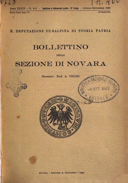 Bollettino della Sezione di Novara