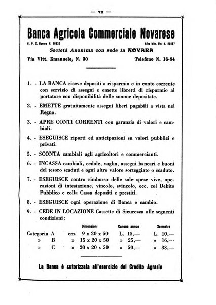 Bollettino della Sezione di Novara