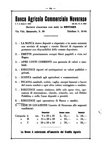 Bollettino della Sezione di Novara