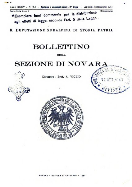 Bollettino della Sezione di Novara