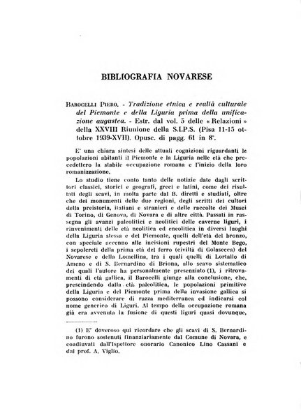 Bollettino della Sezione di Novara