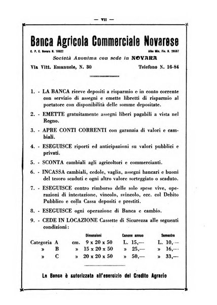 Bollettino della Sezione di Novara