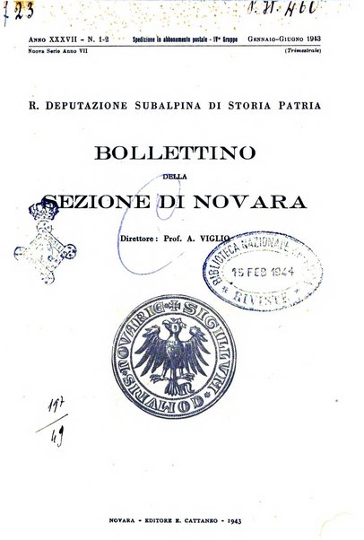 Bollettino della Sezione di Novara