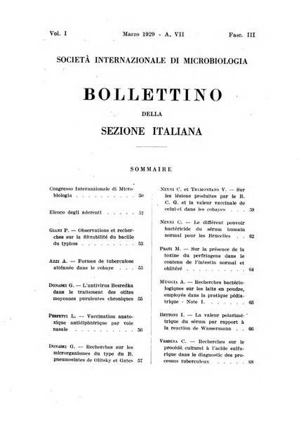 Bollettino della Sezione italiana