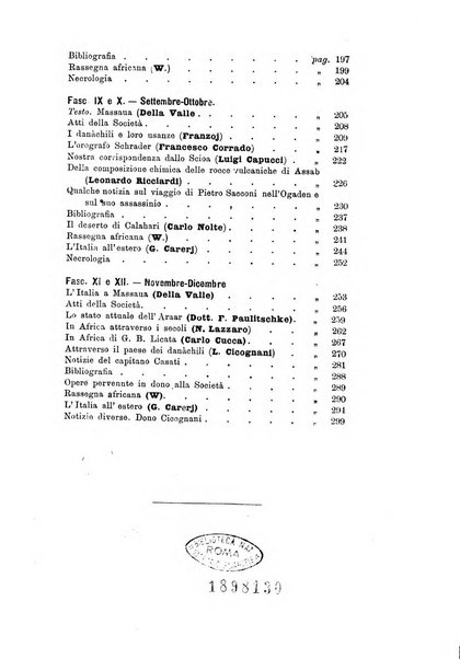 Bollettino della Società africana d'Italia periodico mensile