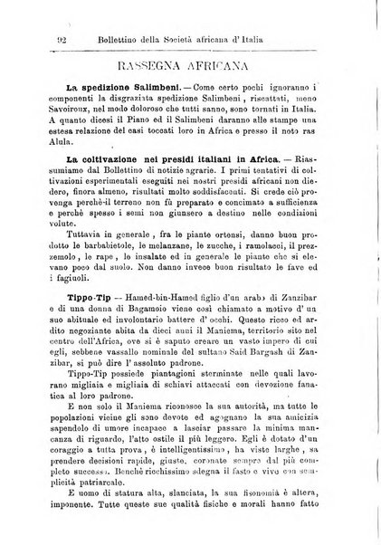 Bollettino della Società africana d'Italia periodico mensile