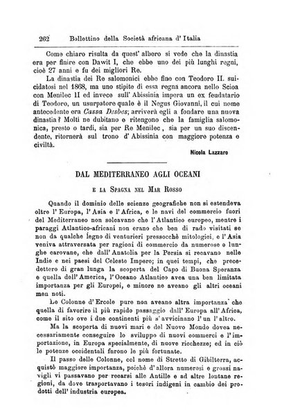 Bollettino della Società africana d'Italia periodico mensile