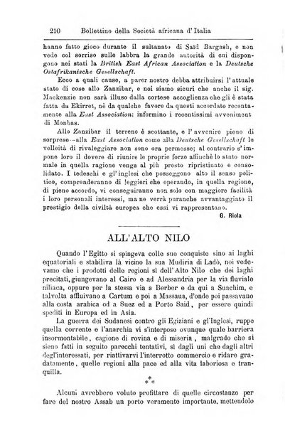 Bollettino della Società africana d'Italia periodico mensile