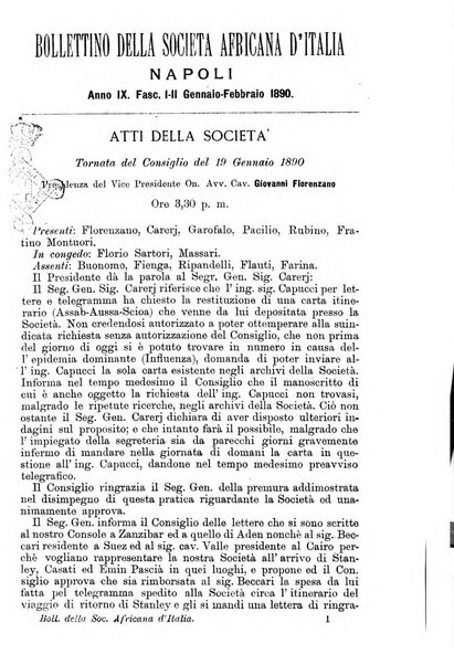 Bollettino della Società africana d'Italia periodico mensile