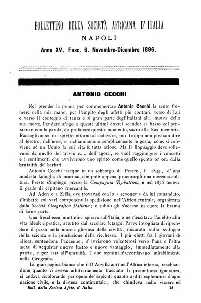 Bollettino della Società africana d'Italia periodico mensile