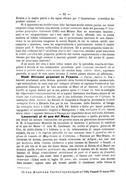 Bollettino della Società africana d'Italia periodico mensile