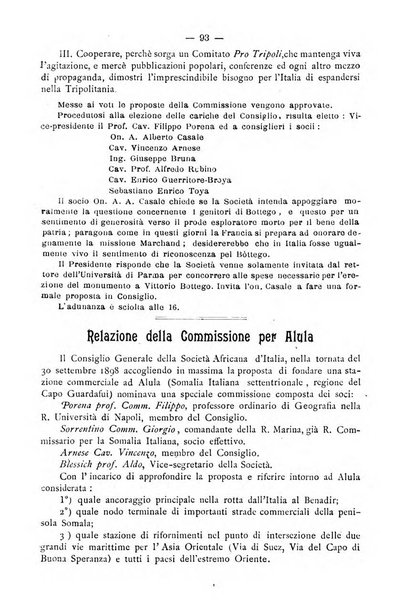 Bollettino della Società africana d'Italia periodico mensile