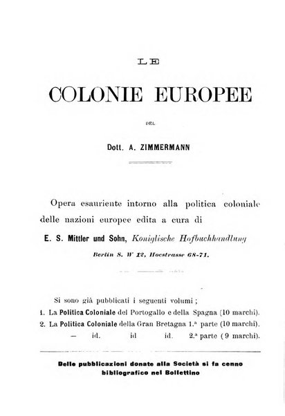 Bollettino della Società africana d'Italia periodico mensile