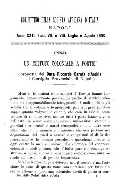 Bollettino della Società africana d'Italia periodico mensile