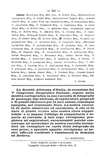 Bollettino della Società africana d'Italia periodico mensile