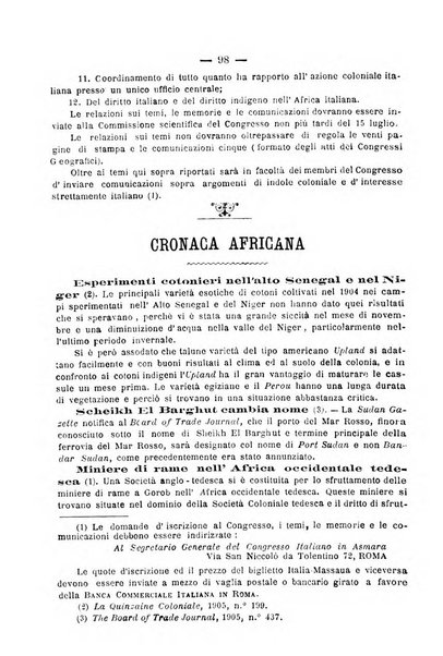 Bollettino della Società africana d'Italia periodico mensile