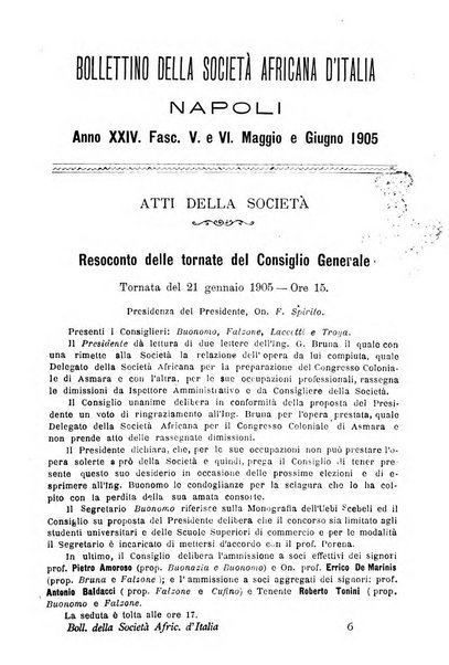 Bollettino della Società africana d'Italia periodico mensile