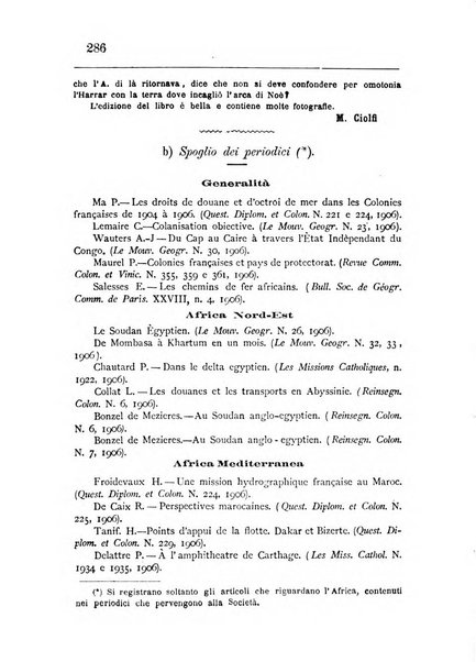 Bollettino della Società africana d'Italia periodico mensile