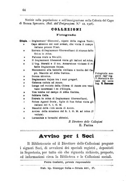 Bollettino della Società africana d'Italia periodico mensile