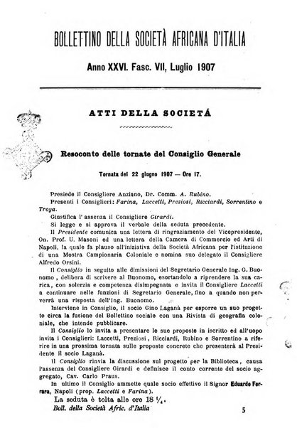 Bollettino della Società africana d'Italia periodico mensile