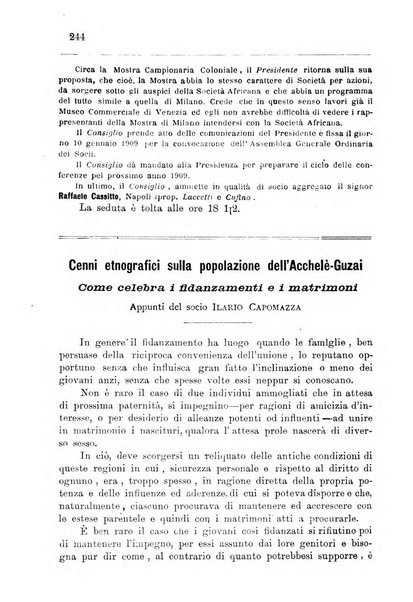 Bollettino della Società africana d'Italia periodico mensile