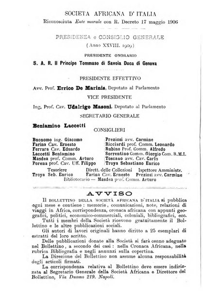 Bollettino della Società africana d'Italia periodico mensile