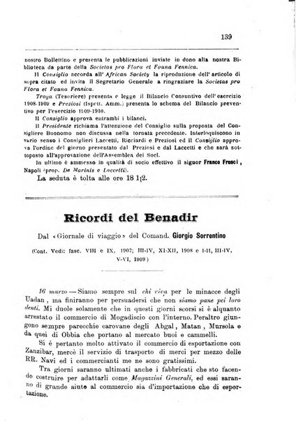 Bollettino della Società africana d'Italia periodico mensile