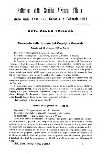 Bollettino della Società africana d'Italia periodico mensile