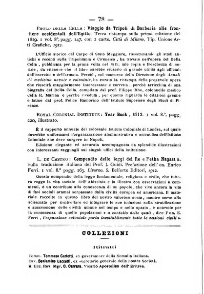 Bollettino della Società africana d'Italia periodico mensile