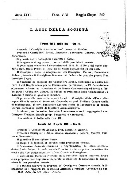 Bollettino della Società africana d'Italia periodico mensile