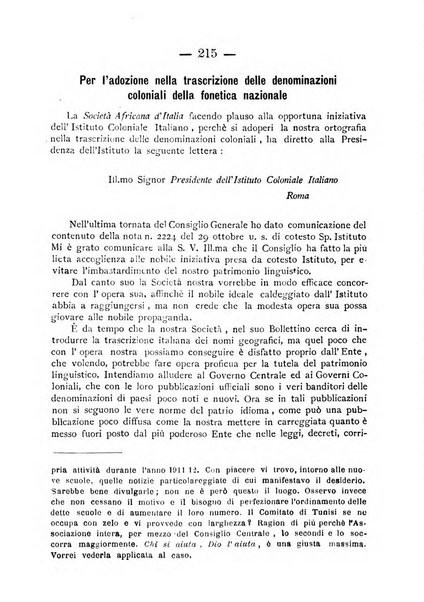 Bollettino della Società africana d'Italia periodico mensile