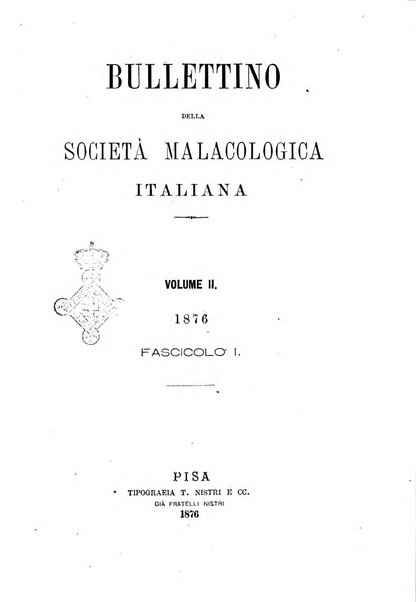 Bullettino della Societa malacologica italiana