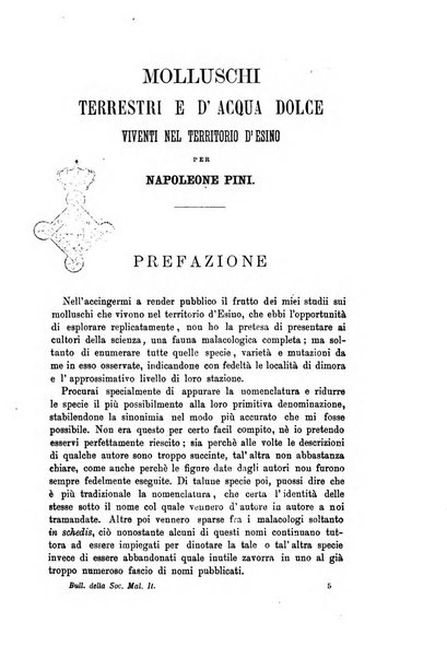 Bullettino della Societa malacologica italiana