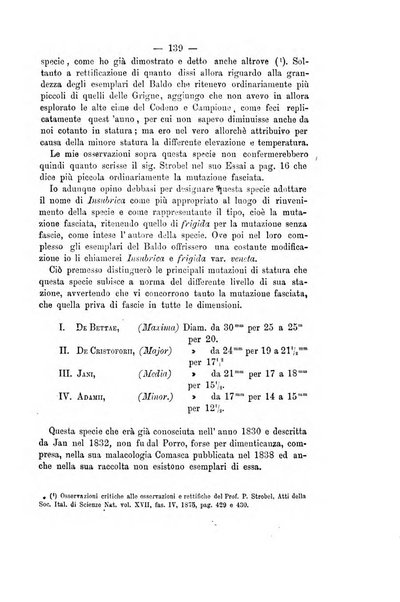 Bullettino della Societa malacologica italiana