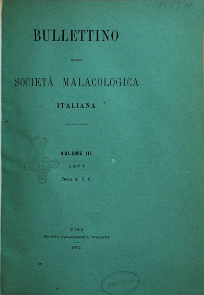 Bullettino della Societa malacologica italiana