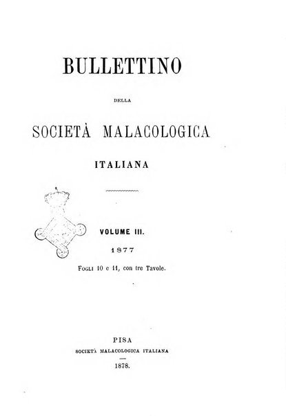 Bullettino della Societa malacologica italiana