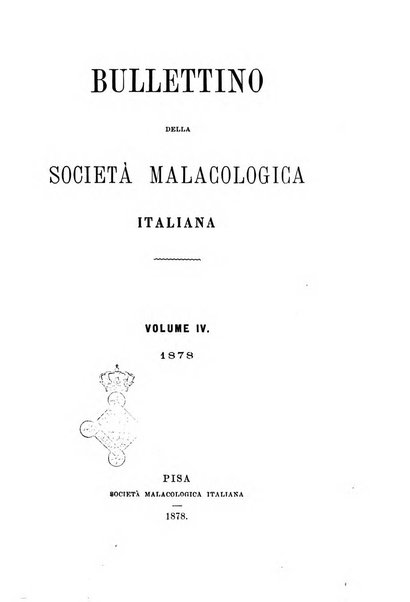 Bullettino della Societa malacologica italiana