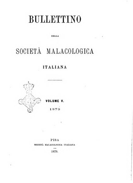 Bullettino della Societa malacologica italiana