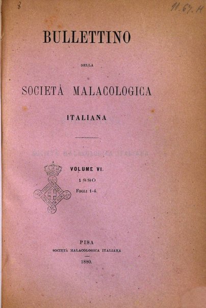 Bullettino della Societa malacologica italiana