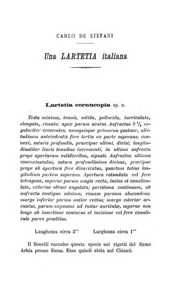 Bullettino della Societa malacologica italiana