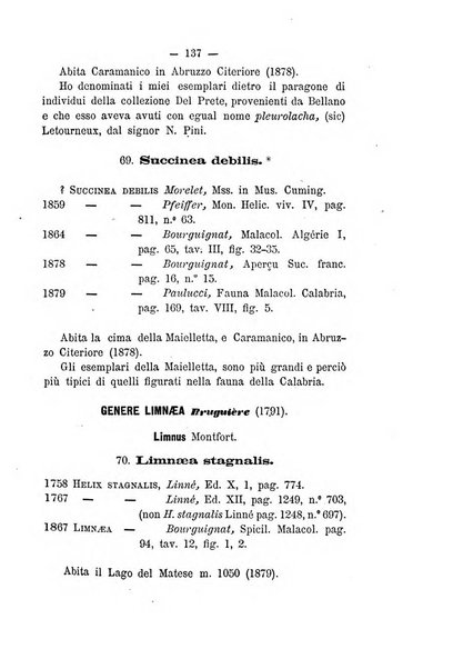 Bullettino della Societa malacologica italiana