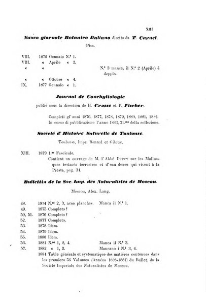 Bullettino della Societa malacologica italiana