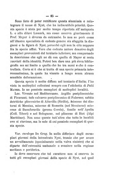 Bullettino della Societa malacologica italiana