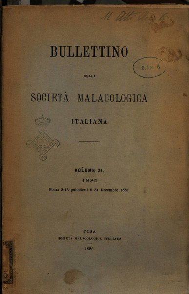 Bullettino della Societa malacologica italiana