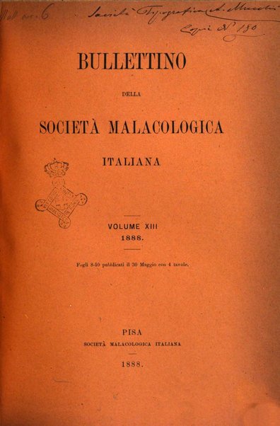 Bullettino della Societa malacologica italiana