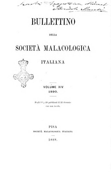 Bullettino della Societa malacologica italiana