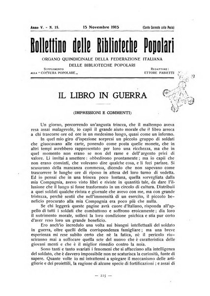 Bollettino delle biblioteche popolari