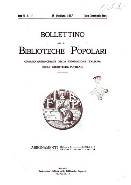 Bollettino delle biblioteche popolari