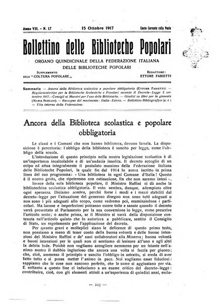 Bollettino delle biblioteche popolari